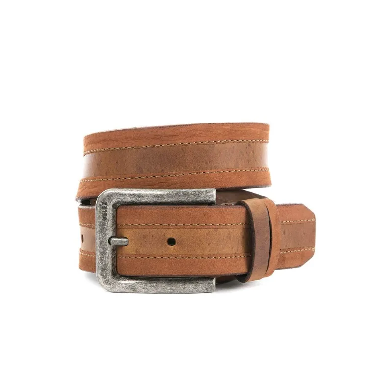 Cinturón unifaz Matched de cuero para hombre Miel 42