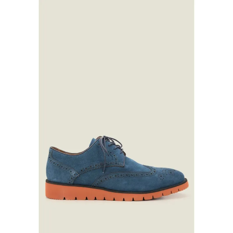 Zapatos Donatto de cuero para hombre Azul Oscuro 38