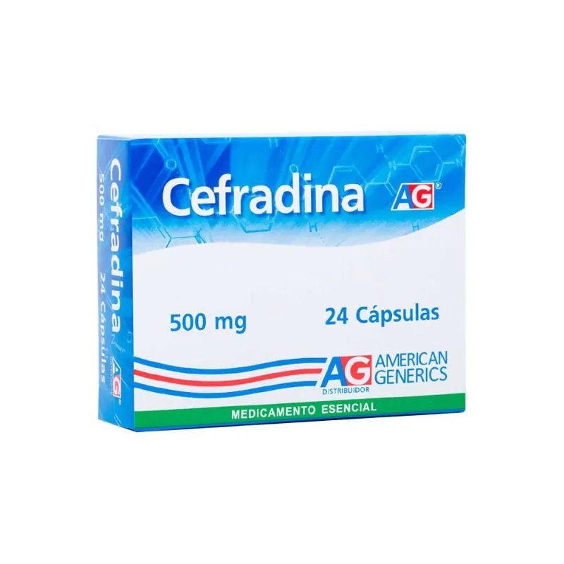 Cefradina 500 Mg Caja con 24 Cápsulas