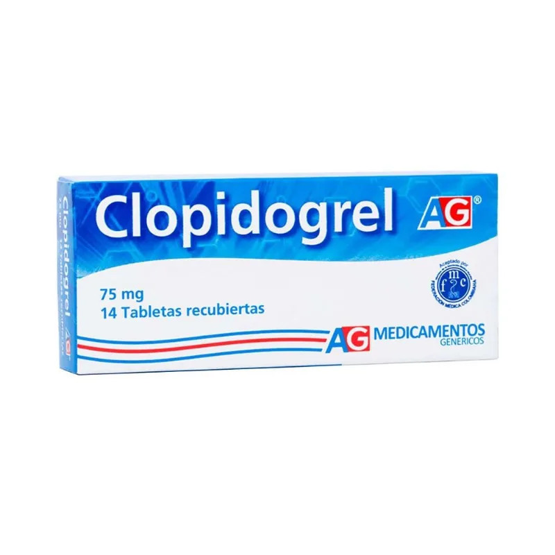 Clopidogrel 75 Mg Caja con 14 Tabletas Recubiertas