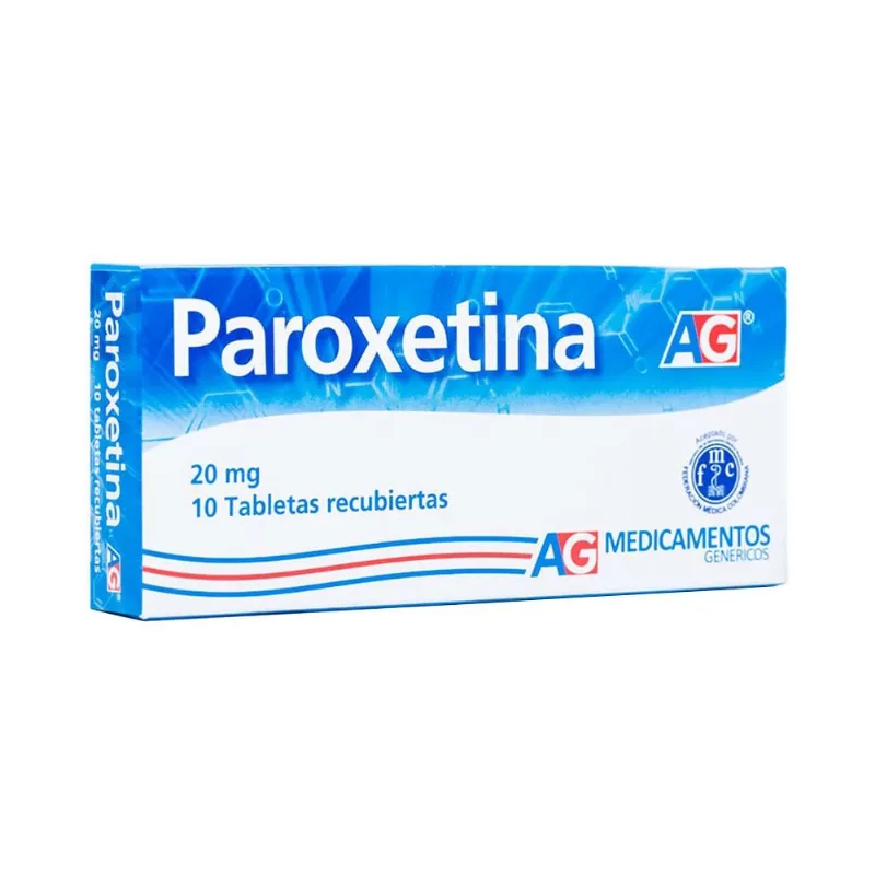 Paroxetina 20 Mg Caja con 10 Tabletas Recubiertas - American Generics