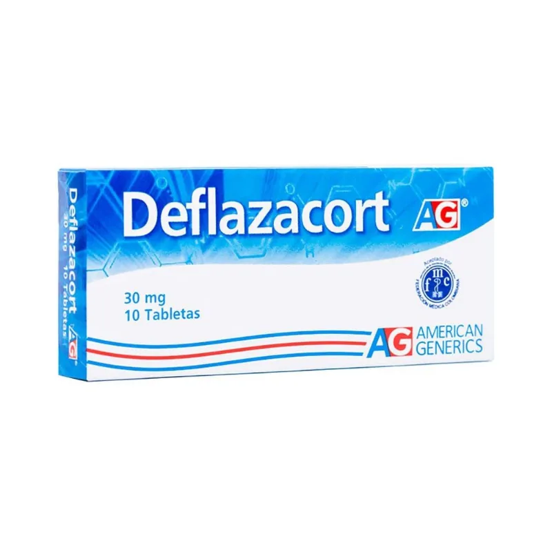 Deflazacort 30 Mg Caja con 10 Tabletas