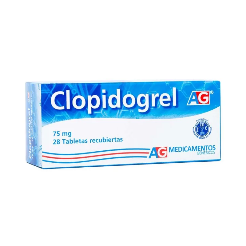 Clopidogrel 75 Mg Caja con 28 Tabletas Recubiertas