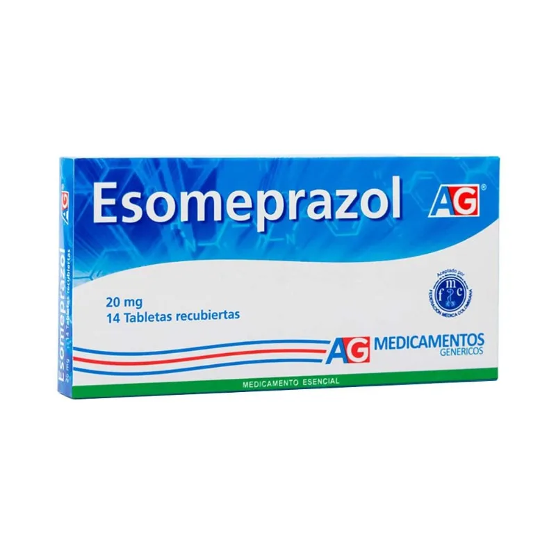 Esomeprazol Ag 20 Mg Caja con 14 Tabletas Recubiertas