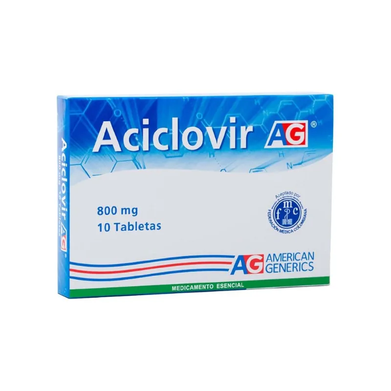 Aciclovir 800 Mg Caja con 10 Tabletas – American Generics