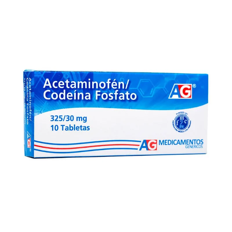 Acetaminofén 325 / 30 Mg Caja con 10 Tabletas