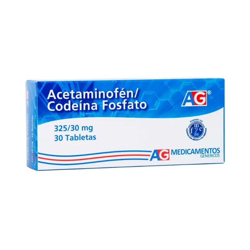 Acetaminofen - Codeina Caja con 30 Tabletas