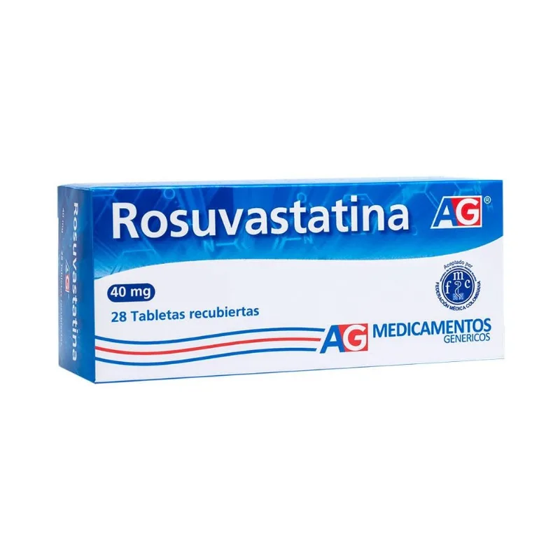 Rosuvastatina 40 Mg Caja con 28 Tabletas Recubiertas
