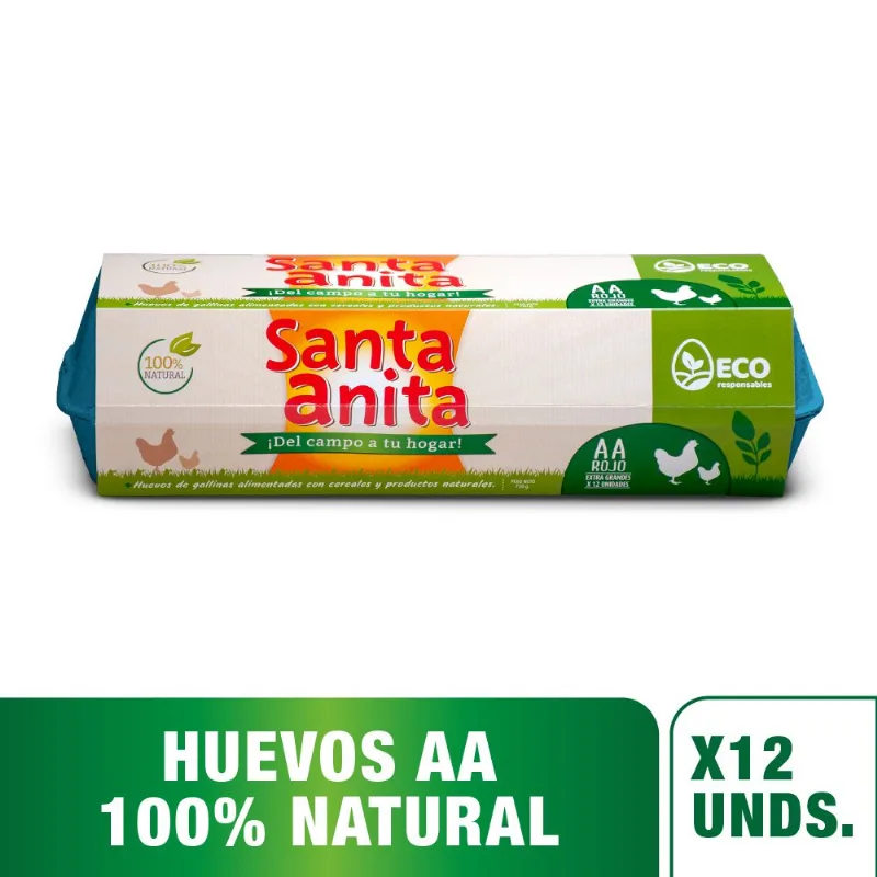 Huevo 12Und Rojo Aa SANTA ANITA 12 und