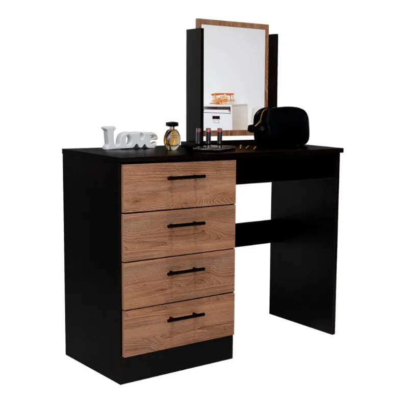 Mueble tocador Kaia wengue miel 126x100x42 cm Rta