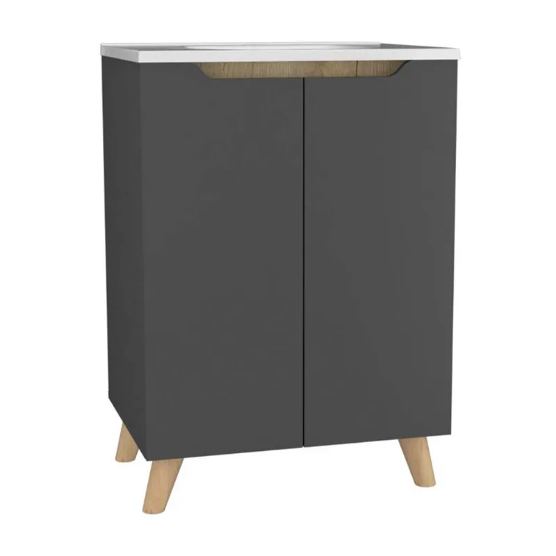Vanitorio Laurent Gris Melamina Tuhome