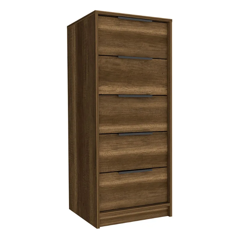 Cómoda 5 cajones 107.8x45 cm Kaia caramelo/wengue RTA