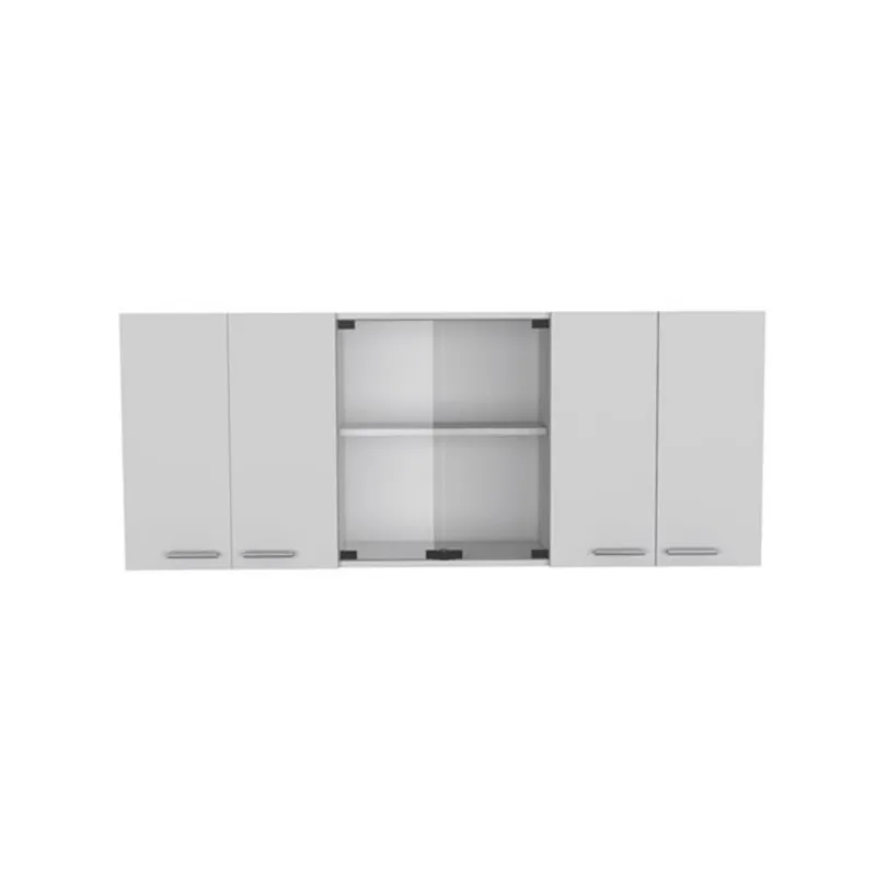 RTA Superior 150 Floating Wall Cabinet w/ Glass - White
