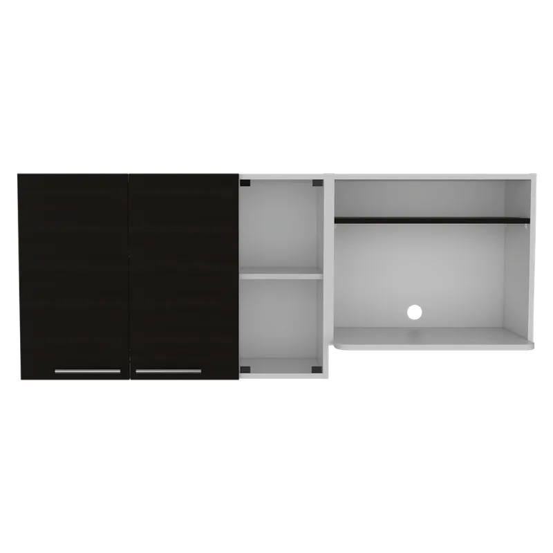 Gabinete Superior Gina Cocina RTA Blanco + wengue