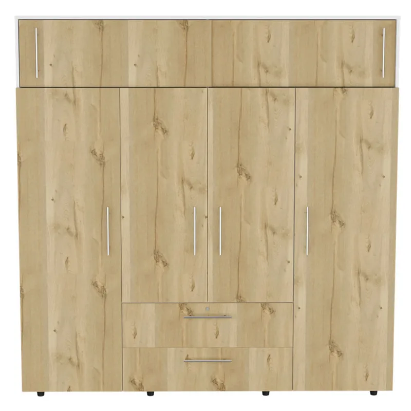 Armario Luque duna/blanco 204x200x50 cm RTA