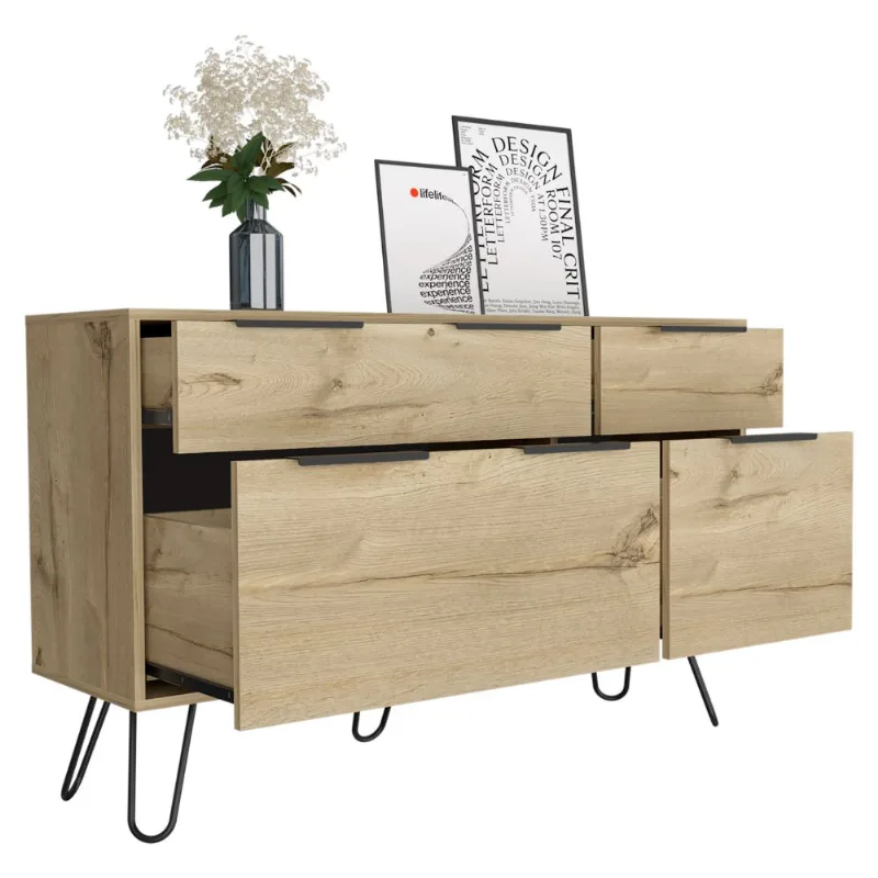 Cómoda Concept D 4 cajones Wengue Tuhome