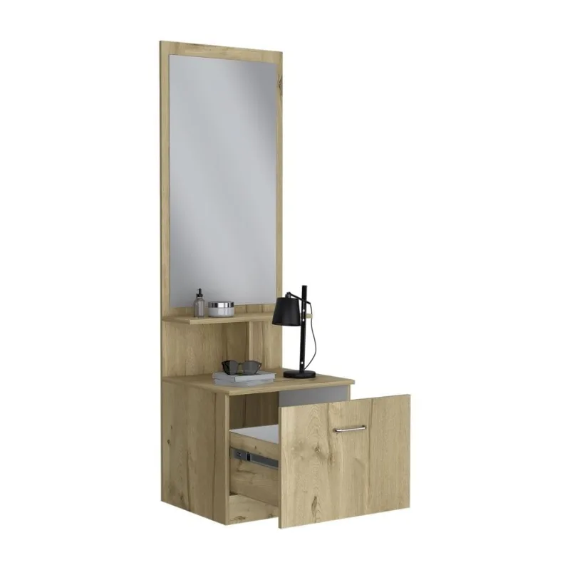 Velador Melamina Blanco Z54 Tuhome