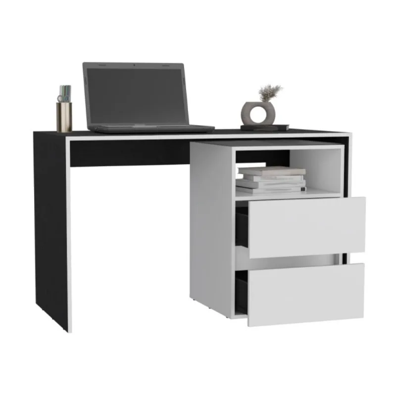 Escritorio Melamina Tuhome ROOKIE Wengue de 120cm