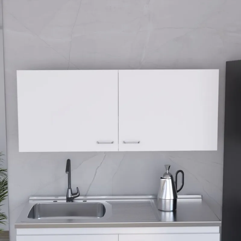Mueble Superior de Cocina Napoles Melamina 120cm BlancoTuhome