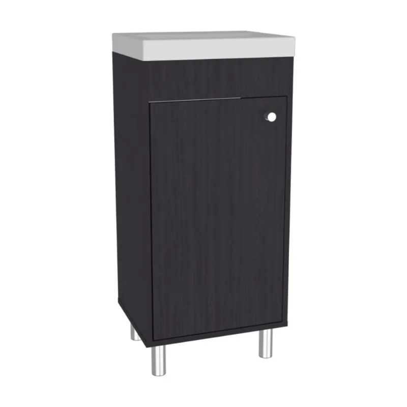 Vanitorio 1 Puerta Rivera Wengue 84x40.2x32cm Tuhome