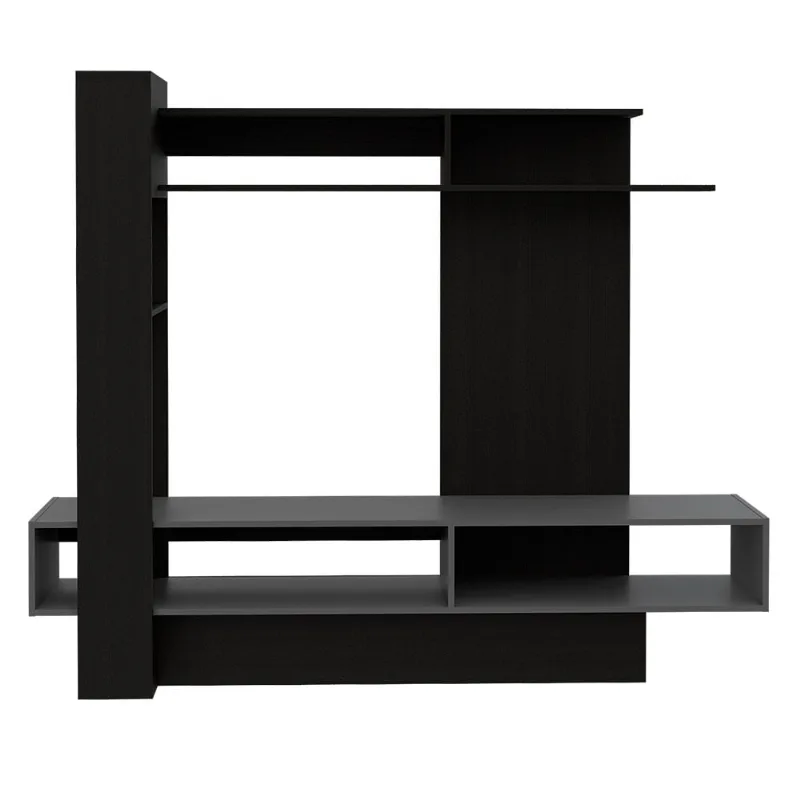 Centro entretenimiento TV 55'' Flamenco wengue/plomo 152.2x180x40.2 cm RTA