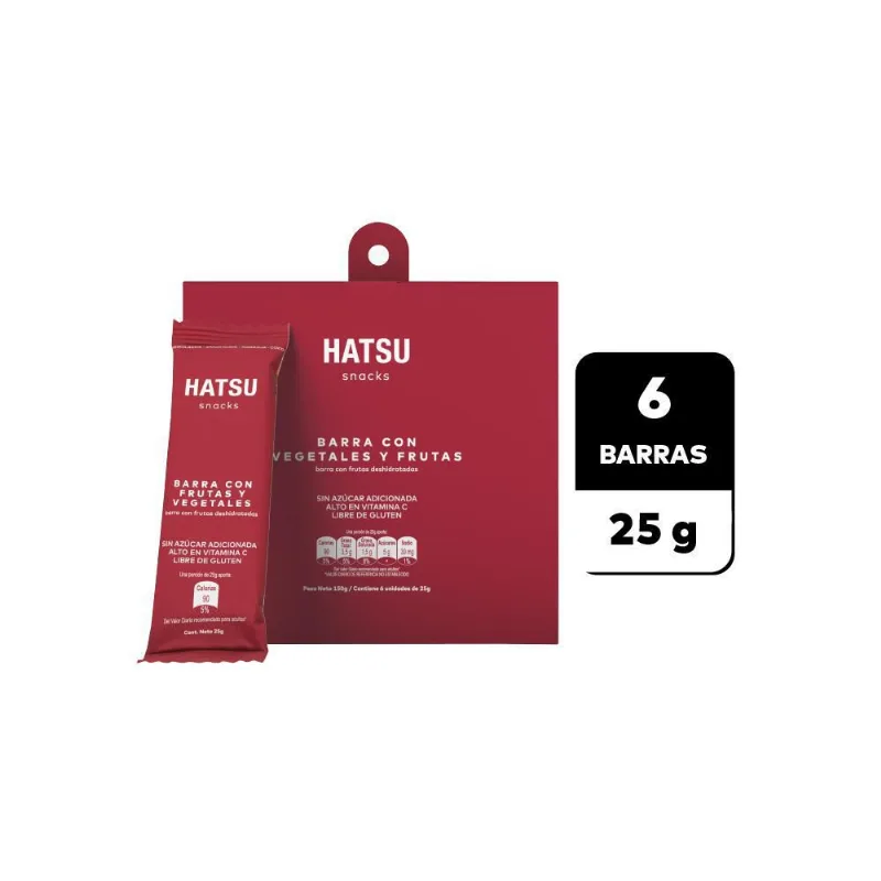 BARRA VEGETAL FRT.DESHIDRATADA HATSU 150 gr