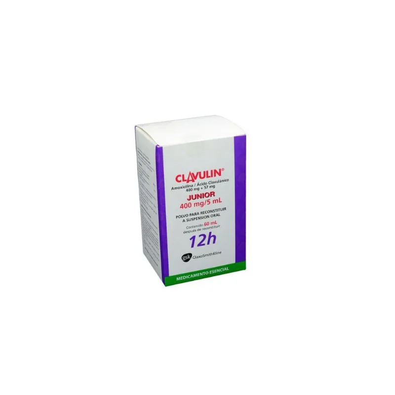 Clavulin Junior Polvo para Reconstituir 4 Mg / 5 Ml Caja con Frasco con 60 Ml - Suspensión Oral