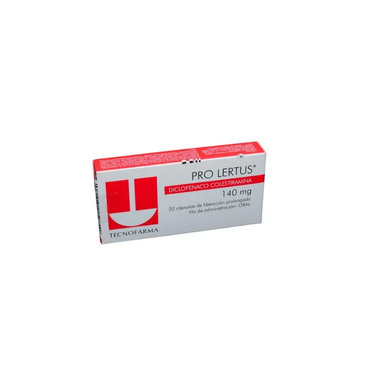 Pro Lertus 140 Mg Caja con 20 Cápsulas de Liberación Prologada