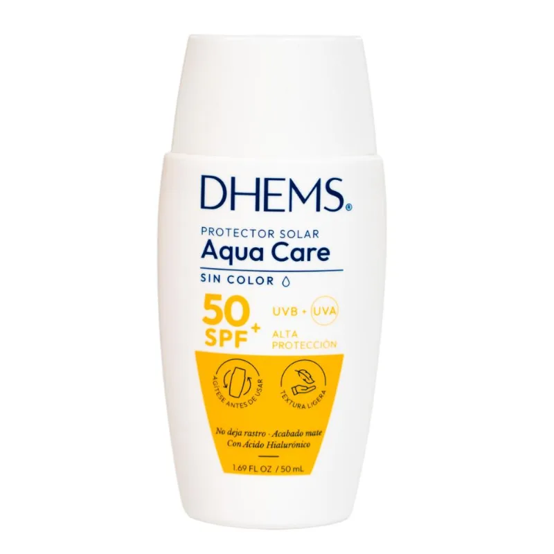 Protector Solar Aqua Care Spf50+ - Dhems Sin Color - 50 Ml