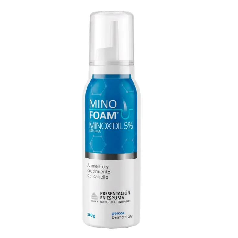 Minoxidil 5% Minofoam Dermatology Frasco - Percos 100 gr
