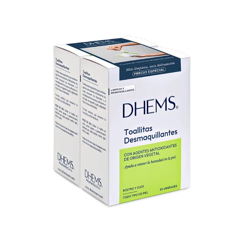 Kit Toallitas Desmaquillantes - Dhems x60 Un.