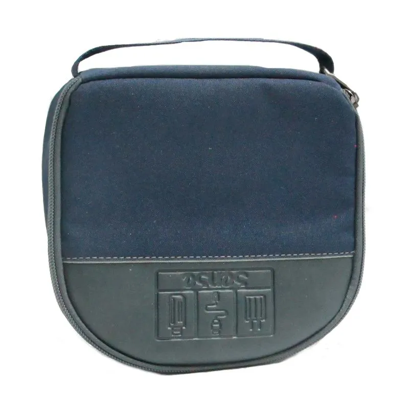 Estuche organizador para cables, azul con gris