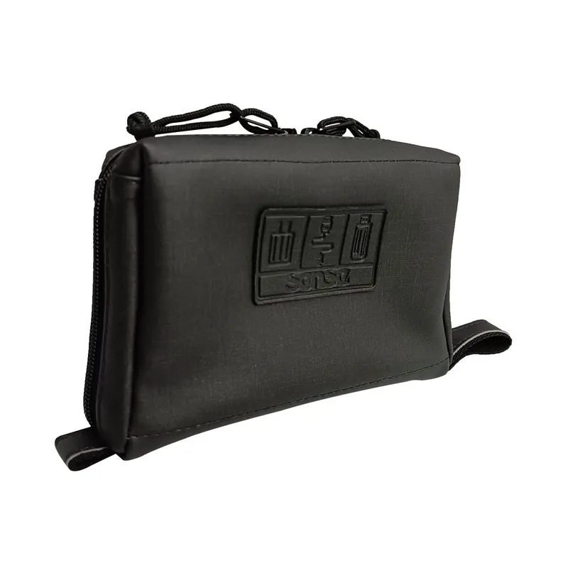 Organizador para cables de 12 bolsillos, negro