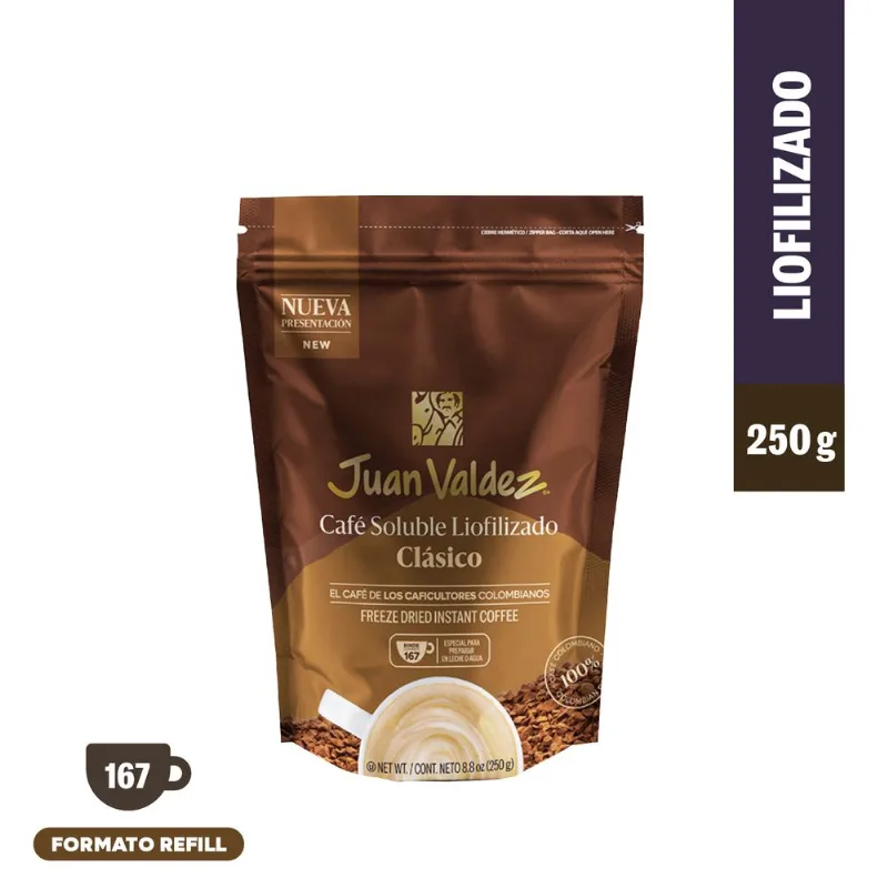 Café Juan Valdez Liofilizado Doypack 250 g