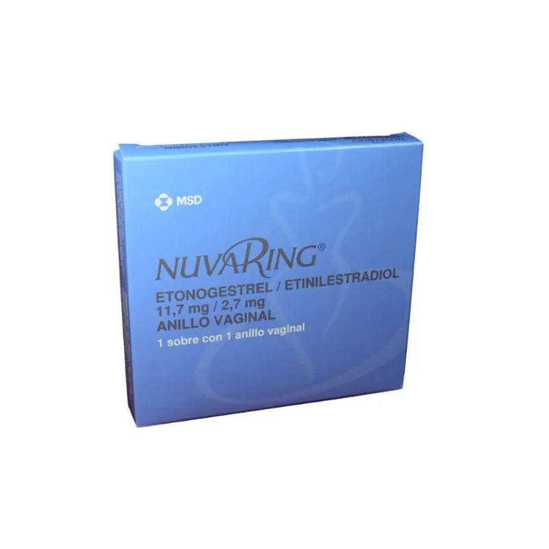 Nuvaring 11.7 / 2.7 Mg Caja con 1 Sobre con 1 Anillo Vaginal
