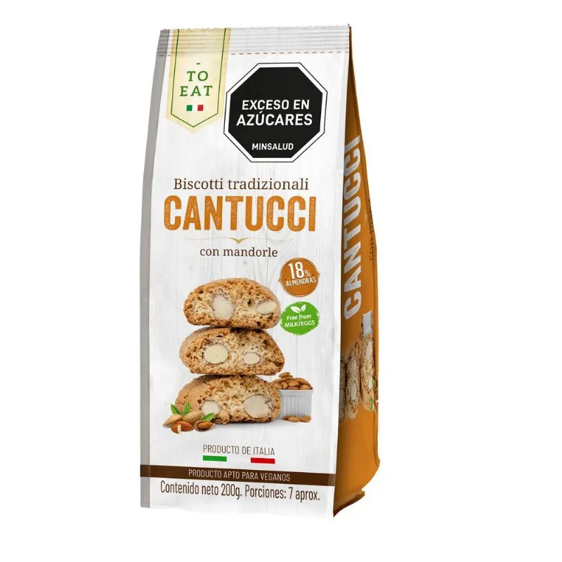 Galletas TO EAT MARCA EXCLUSIVA con trozos de almendra (200 gr)