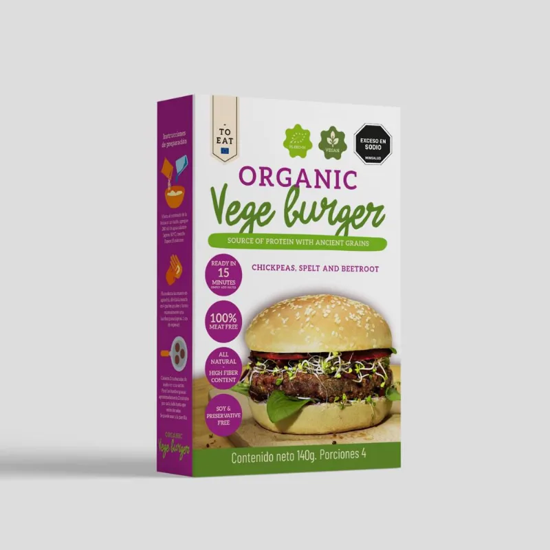 Mezc Hamburg Garban Remolacha TO EAT MARCA EXCLUSIVA (140 gr)