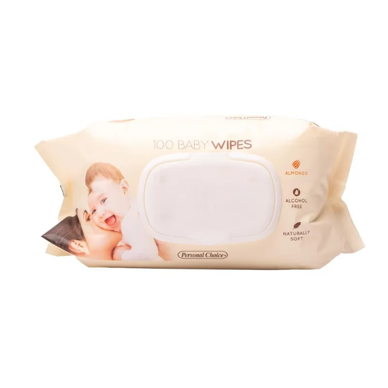 Toallitas húmedas PERSONAL CHOICE MARCA EXCLUSIV almendras (100 und)
