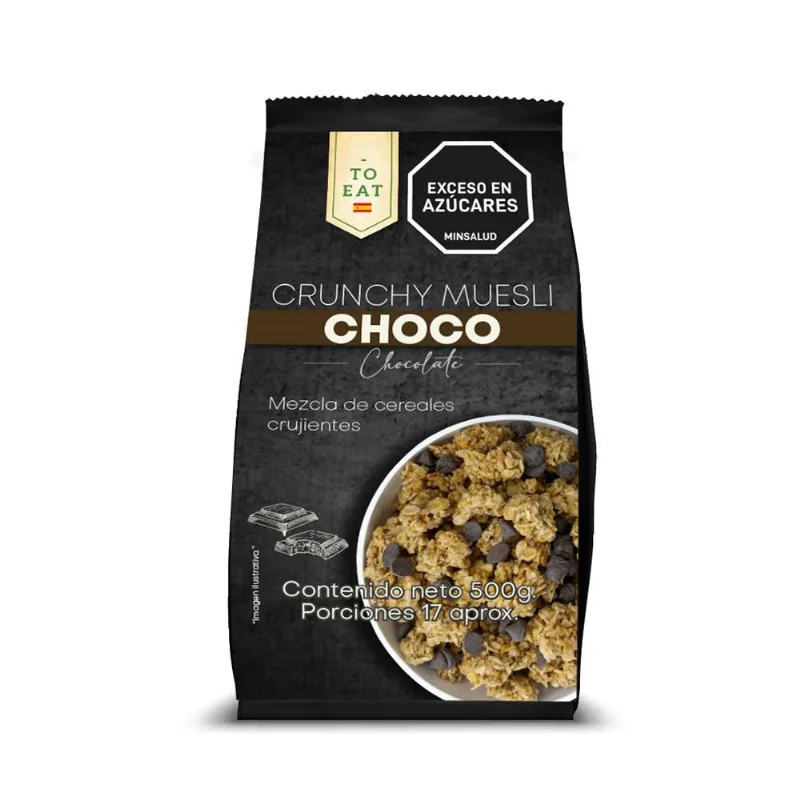 Cereal TO EAT MARCA EXCLUSIVA musli chocolate (500 gr)