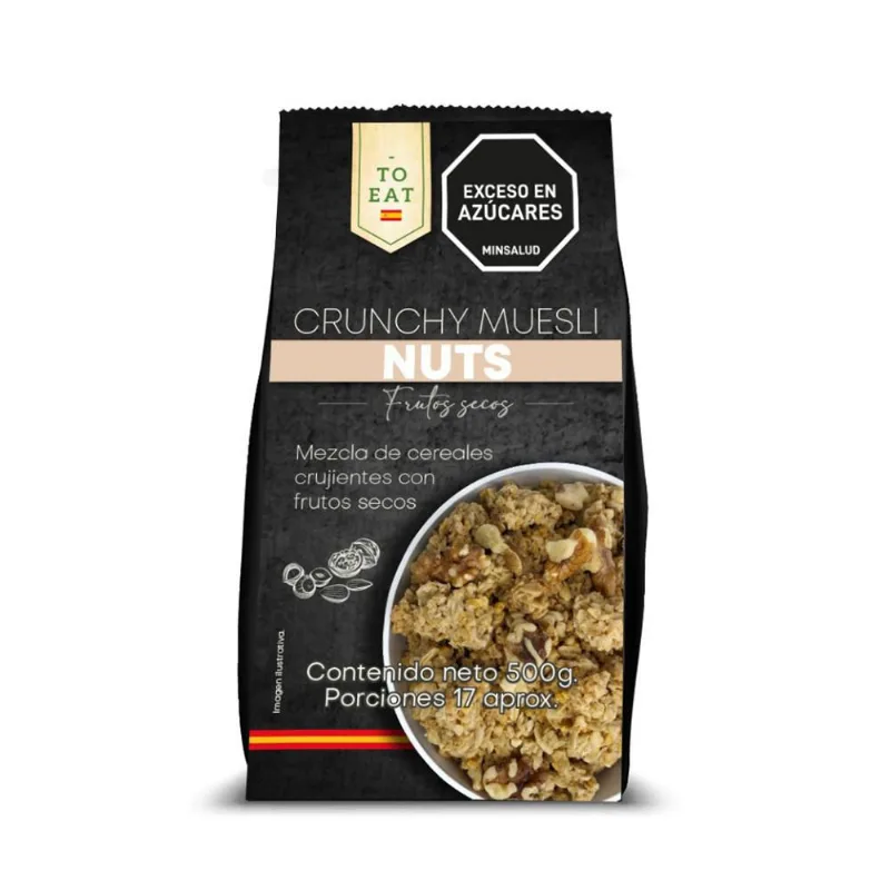 Cereal TO EAT MARCA EXCLUSIVA musli frutos secos (500 gr)