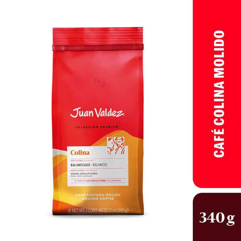 CAFE MOLIDO BALANCEADO COLINA JUAN VALDEZ 340 gr