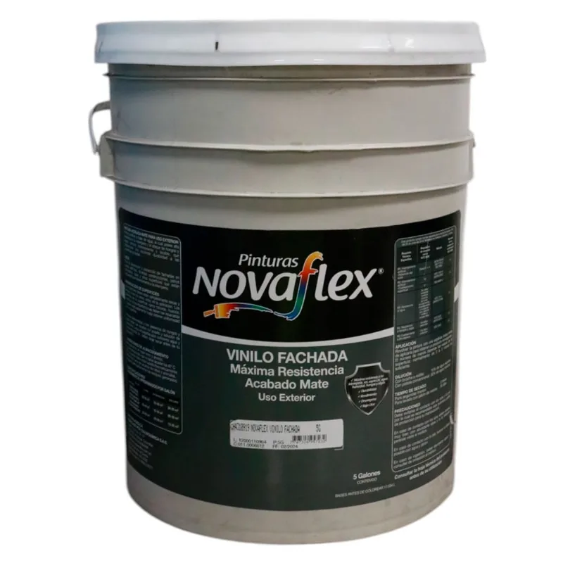 Vinilo fachada blanco x5gal Novaflex