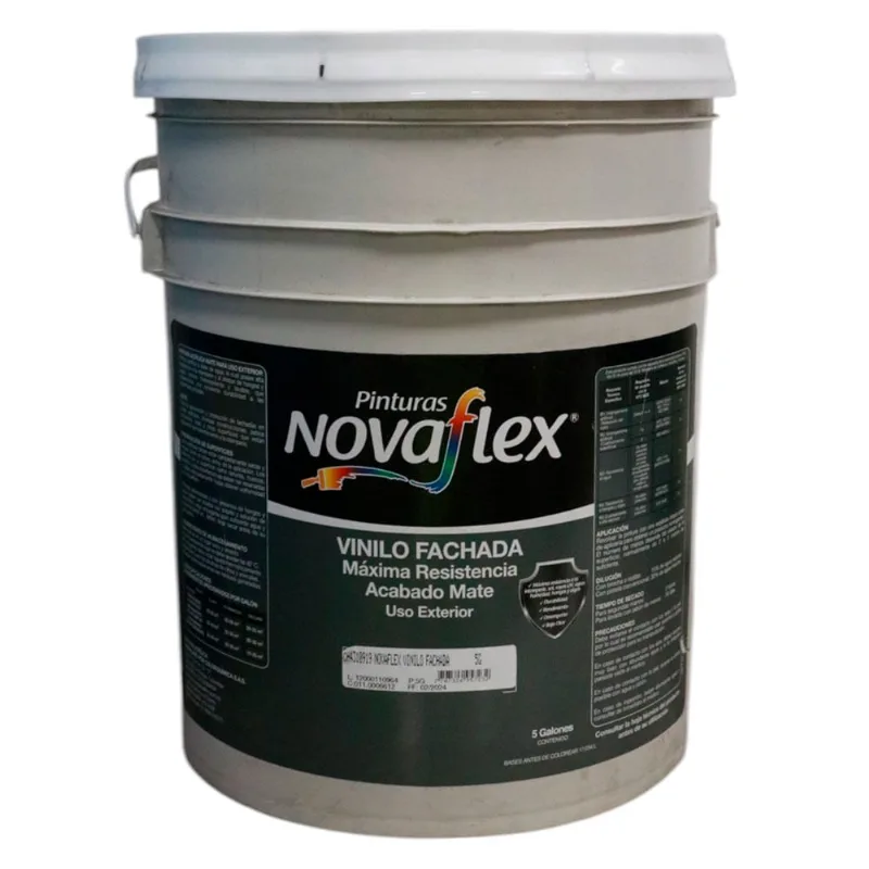 Vinilo fachada blanco almendra x5gal Novaflex
