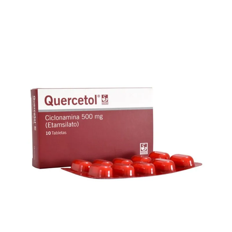 Quercetol 500 Mg Caja con 10 Tabletas