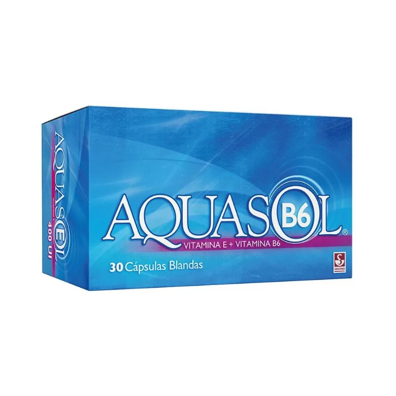 Aquasol B6 400 Ui / 50 Mg Caja con 30 Cápsulas Blandas