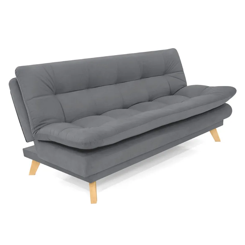Sofá cama 3 puestos Múnich gris Hogar Venecia