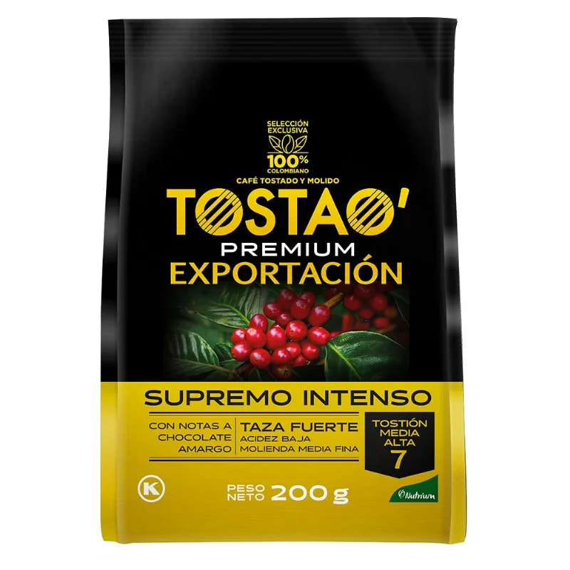 Café TOSTAO supremo intenso (200 gr)
