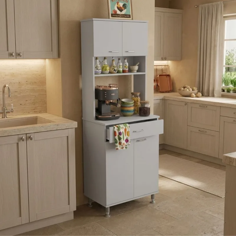 Mueble Alacena de Cocina Kitchen 60cm Melamina Blanco Tuhome