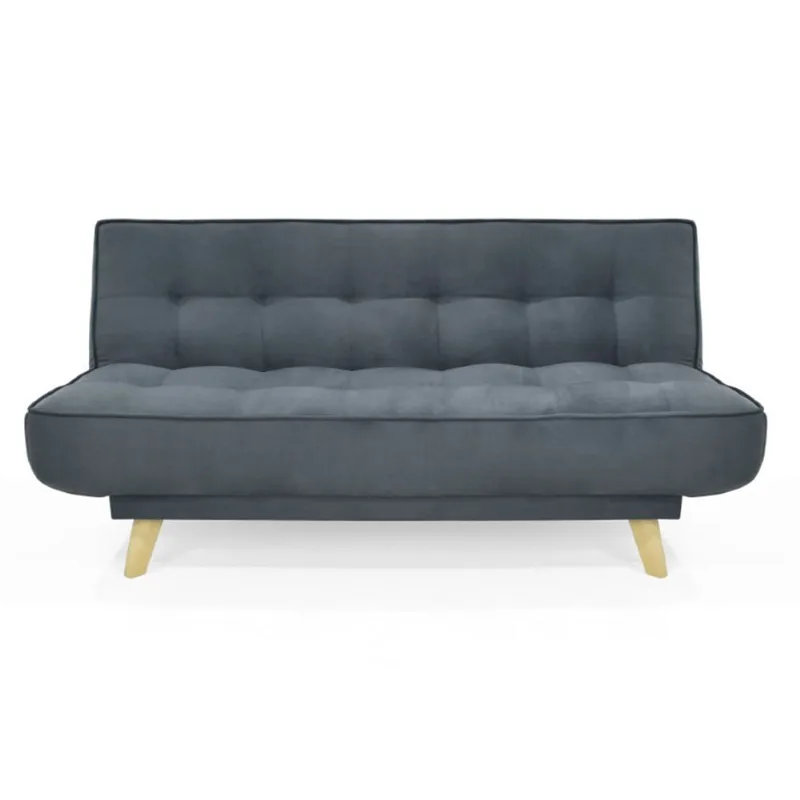 Sofá cama 3 puestos gales tela gris 180x90x84cm Hogar Venecia