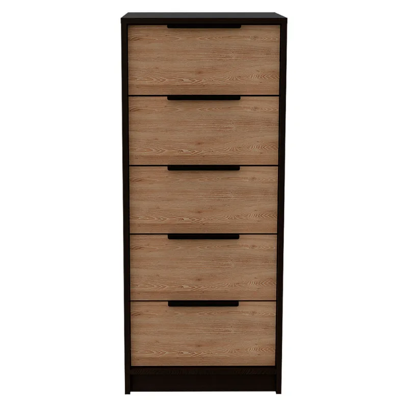 Cómoda 5 cajones Kaia wengue/ miel